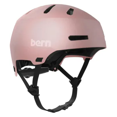Велосипедный шлем Bern Macon 2.0 Mips с металлизированной отделкой