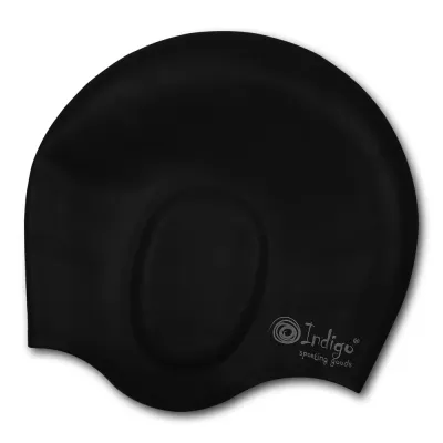 Indigo Sports Шапочка для плавания силиконовая с защитой ушей INDIGO