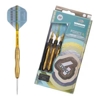 Набор дротиков Windson Force 4 Steel 22 г, латунь