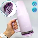 Revity Термокружка с трубочкой, ручкой и щёточкой, нержавеющая сталь 900 мл — фото 5