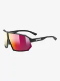 Солнцезащитные очки Uvex Sportstyle 237 черные матовые/зеркальные красные — фото 1