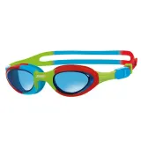Детские очки для плавания Zoggs Super Seal Junior, красно-синие — фото 2