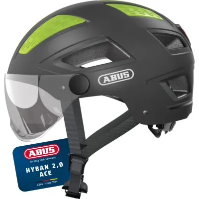 Велосипедный шлем ABUS Hyban 2.0 Ace Titan размер M 52-58 см