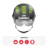 Велосипедный шлем ABUS Hyban 2.0 Ace Titan размер M 52-58 см — фото 2