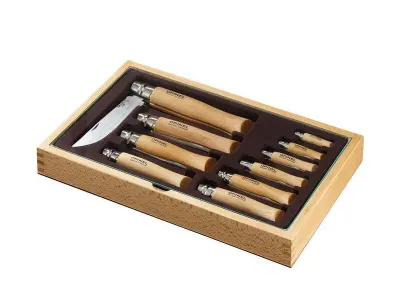 Набор складных ножей Opinel Inox No.02-12 (10 шт.)