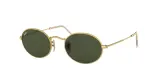 Солнцезащитные очки Ray-Ban Oval металлические зеленые — фото 1