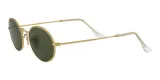 Солнцезащитные очки Ray-Ban Oval металлические зеленые — фото 3