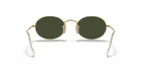 Солнцезащитные очки Ray-Ban Oval металлические зеленые — фото 4