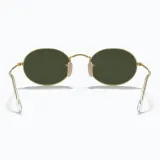 Солнцезащитные очки Ray-Ban Oval металлические зеленые — фото 5