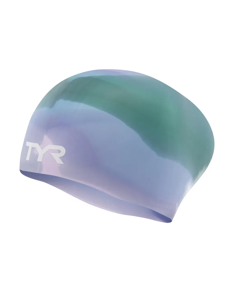 Шапочка для плавания детская TYR Youth Long Hair Tie Dye
