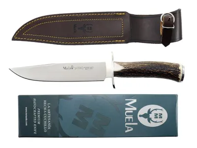 Muela Нож классический с рукоятью из рога оленя Deer Stag Satin 195 мм
