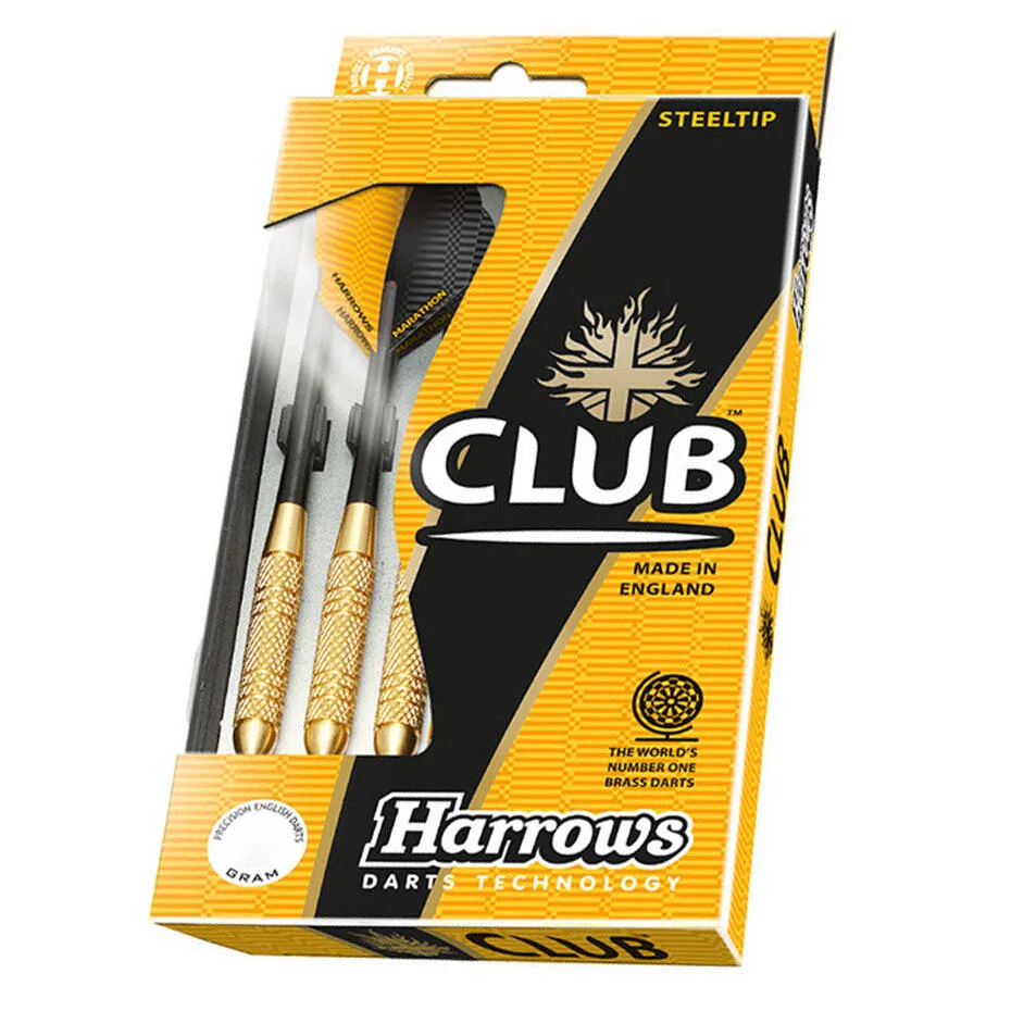 Дротики Harrows Club Brass со стальными наконечниками, 22 г, набор 3 шт