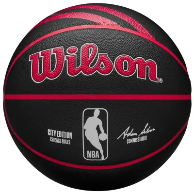 Мяч баскетбольный Wilson NBA Team City Collector Chicago Bulls In/Out Ball, размер 7