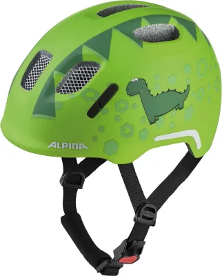 Шлем велосипедный детский Alpina Ximo 2 Flash Dino зелёный