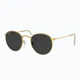 Солнцезащитные очки Ray-Ban Round Metal золотистые — фото 4