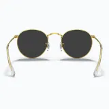 Солнцезащитные очки Ray-Ban Round Metal золотистые — фото 5