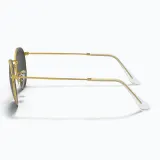 Солнцезащитные очки Ray-Ban Round Metal золотистые — фото 7