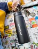Бутылка-фильтр LifeStraw Go 2.0 стальная 1 л Steel Black — фото 2