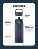 Бутылка-фильтр LifeStraw Go 2.0 стальная 1 л Steel Black — фото 4