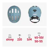 Детский велосипедный шлем ABUS Smiley 3.0 голубой глянцевый — фото 5