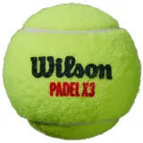 Мячи для падела Wilson X3 Pack Padel Ball, 3 штуки — фото 2