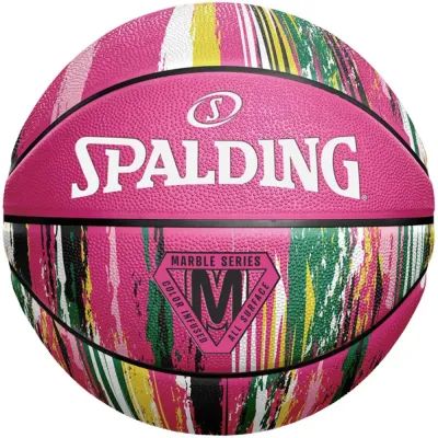 Мяч баскетбольный Spalding Marble, 7, Розовый