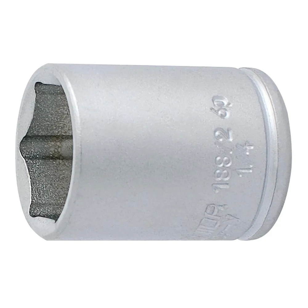 Головка торцевая шестигранная короткая Unior 188/2, 1/4 дюйма, 10 мм