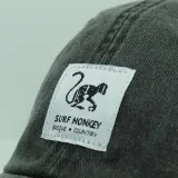 Кепка трейсер Surf Monkey сетка/хлопок, один размер (чёрная) — фото 2