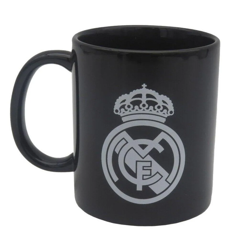 Кружка керамическая Real Madrid в подарочной упаковке 325 мл, чёрная