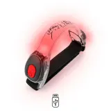Hen Sportsgear Светодиодная повязка на руку для бега, красная, с зарядкой от USB — фото 1