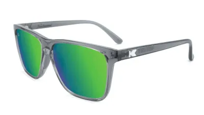 Солнцезащитные очки Knockaround Fast Lanes Sport Clear Grey для взрослых, категория 3, с поляризацией