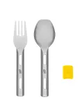 Столовые приборы туристические Esbit Cutlery Set Incl. Silicone Band S - sunshine yellow — фото 2