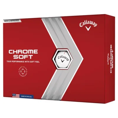 Мячи для гольфа Callaway Chrome Soft, 12 штук