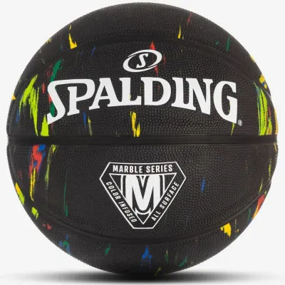 Мяч баскетбольный Spalding Marble, размер 7, 7, Чёрный
