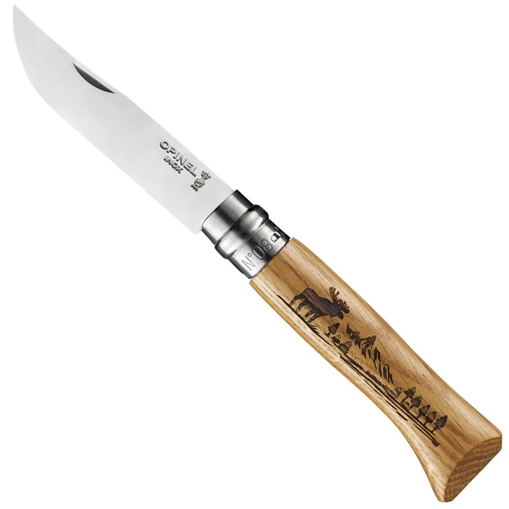 Складной нож Opinel Animalia Animals No.08 нержавеющий, арт. 832ba371