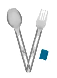 Туристические столовые приборы Esbit Cutlery Set Incl. Silicone Band L – голубые — фото 5