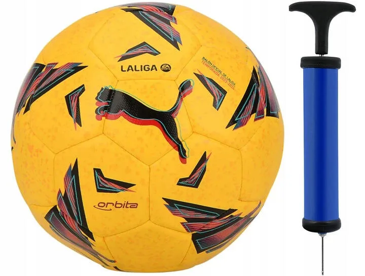 Мяч футбольный Puma Orbita LaLiga 1 Hybrid с насосом