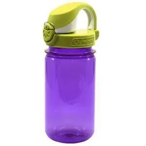Бутылка детская Nalgene OTF Kids 12 oz фиолетовая с корком-ящерицей