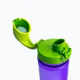 Бутылка детская Nalgene OTF Kids 12 oz фиолетовая с корком-ящерицей — фото 4