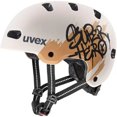 Детский велосипедный шлем UVEX Kid 4 style, бежевый