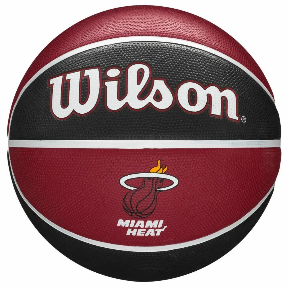 Мяч баскетбольный Wilson NBA Team Miami Heat, размер 7