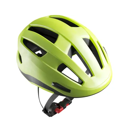 Шлем велосипедный городской Btwin 500 FLUO