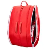Сумка для падела Wilson Padel Tour Bag красная — фото 4