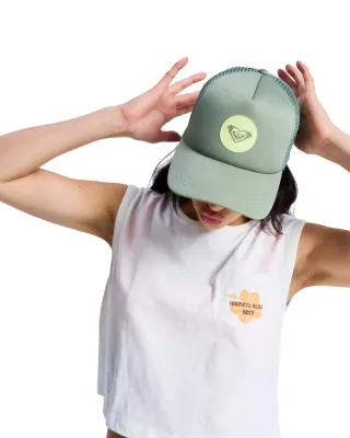 Roxy Кепка Trucker для женщин BRIGHTER DAY зеленая