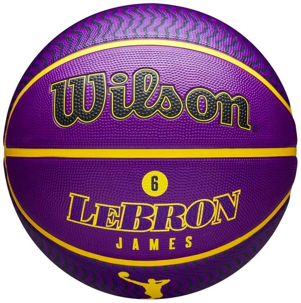 Мяч баскетбольный Wilson NBA Player Icon LeBron James Outdoor, размер 7