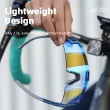 Очки велосипедные фотохромные West Biking UV400 темно-фиолетовые — фото 5