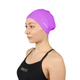Indigo Sports Шапочка для плавания INDIGO для длинных волос силиконовая фиолетовая — фото 3