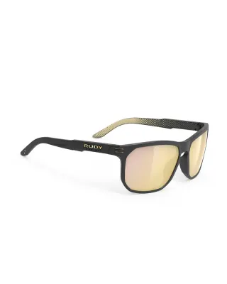 Очки Rudy Project Soundrise Black Matte / Ice Gold Pattern, линзы Multilaser Gold