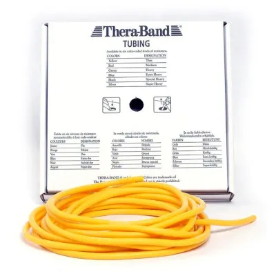 Тренировочный жгут Thera-Band, жёлтый, лёгкое сопротивление