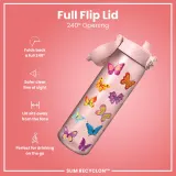 Бутылка для воды ION8 500 мл — герметичная, лёгкая, без бисфенола А, 500 ml, Розовый — фото 3